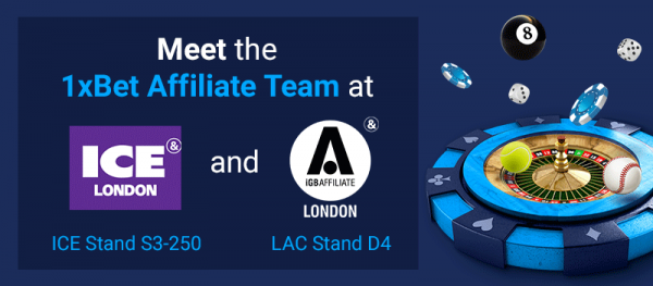 Meet 1xBet at LAC and ICE in London!